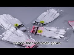 Sarung Tangan Tahan Potong ESD Bebas Serat Serat Karbon Konduktif 13gsm PU Palm Fit